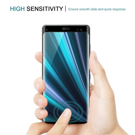 0.3mm 9H Surface Hardness 3D Curved Edge Full Screen Tempered Glass Film for Sony Xperia XZ3