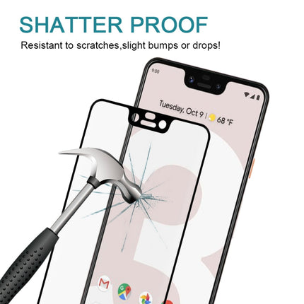 0.3mm 9H Surface Hardness 3D Curved Edge Full Screen Tempered Glass Film for Google Pixel 3 XL
