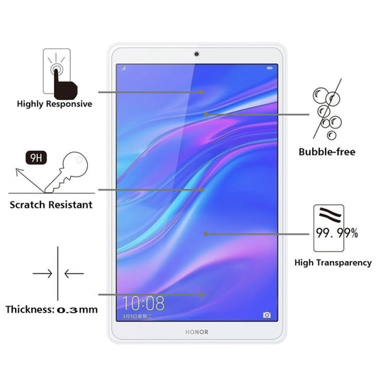 9H Surface Hardness 8 Inches Anti-fingerprint Explosion-proof Tempered Glass Film for Huawei Honor Tab 5, For Huawei Honor Tab 5