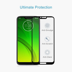 9H 9D Full Screen Tempered Glass Screen Protector for Motorola Moto G7 Power, Motorola Moto G7 Power