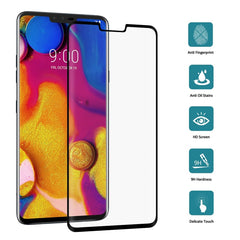 0.3mm 9H Surface Hardness 3D Curved Edge Full Screen Tempered Glass Film for LG V40 ThinQ, For LG V40 ThinQ