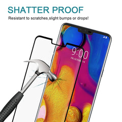 0.3mm 9H Surface Hardness 3D Curved Edge Full Screen Tempered Glass Film for LG V40 ThinQ, For LG V40 ThinQ