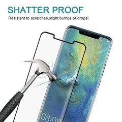 0.3mm 9H Surface Hardness 3D Curved Edge Full Screen Tempered Glass Film for Huawei Mate 20 Pro, For Huawei Mate 20 Pro (0.3mm)