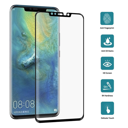 0.3mm 9H Surface Hardness 3D Curved Edge Full Screen Dust-proof Tempered Glass Film for Huawei Mate 20 Pro