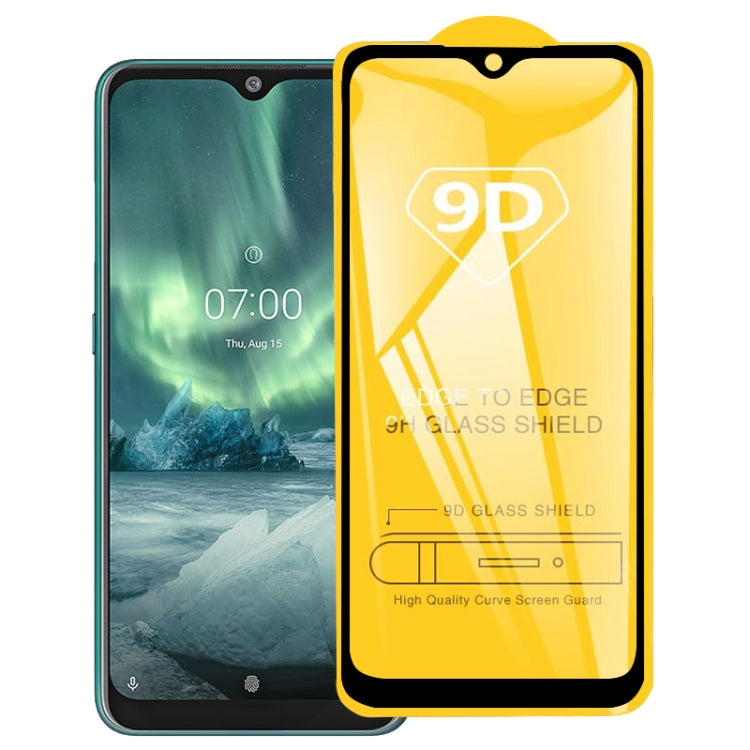 For Nokia 7.2 9D Full Glue Full Screen Tempered Glass Film, For Nokia 7.2