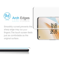 For OnePlus 8 Pro 9H 9D Curved Edge Tempered Glass Film, For OnePlus 8 Pro