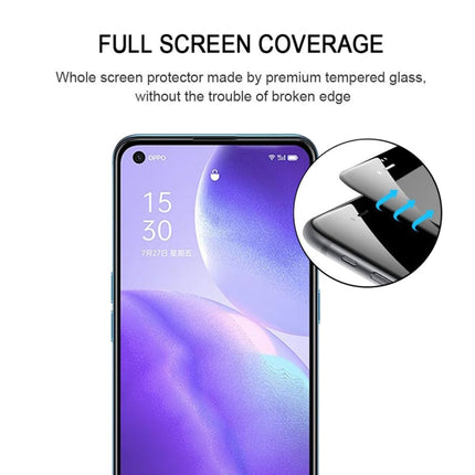 For OPPO Reno5 5G / 4G 25 PCS Full Glue Full Screen Tempered Glass Film