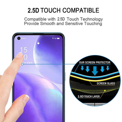 For OPPO Reno5 5G / 4G 25 PCS Full Glue Full Screen Tempered Glass Film