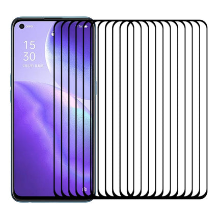 For OPPO Reno5 5G / 4G 25 PCS Full Glue Full Screen Tempered Glass Film