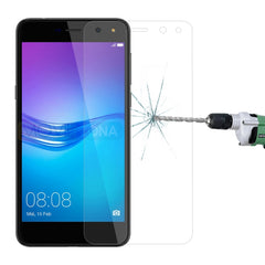 For Huawei Y6 (2017) 0.26mm 9H Surface Hardness 2.5D Explosion-proof Tempered Glass Non-full Screen Film, For Y6 (2017)