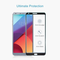 For LG G6 0.3mm 9H Surface Hardness 2.5D Curved Silk-screen Full Screen Tempered Glass Screen Protector, For G6