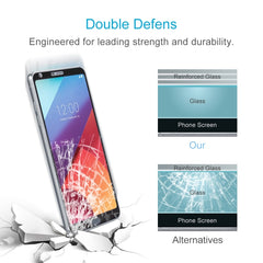 For LG G6 0.3mm 9H Surface Hardness 2.5D Curved Silk-screen Full Screen Tempered Glass Screen Protector, For G6