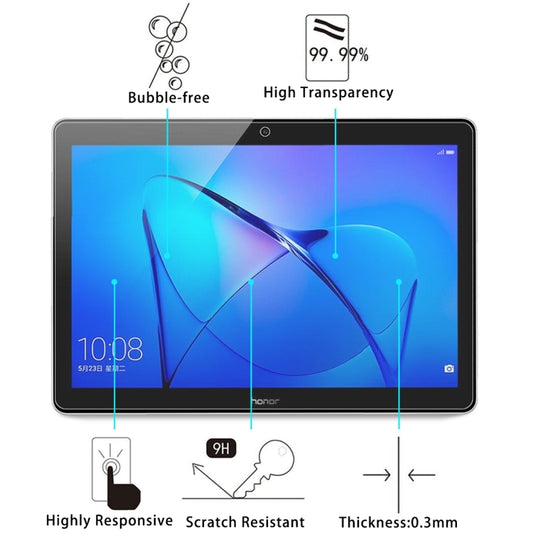 For HUAWEI MediaPad T3 10 9.6 inch 0.3mm 9H Surface Hardness Full Screen Tempered Glass Screen Protector, For T3 10 9.6