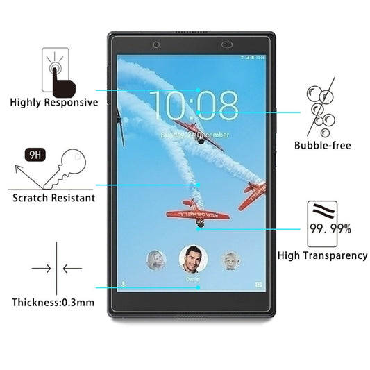 For Lenovo Tab4 8.0 inch / TB-8504 / TB-8504F / TB-8504X 0.3mm 9H Surface Hardness Tempered Glass Screen Protector, For TB-8504