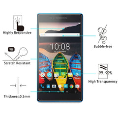 For Lenovo TAB4 / TB-7304N 0.3mm 9H Surface Hardness Tempered Glass Screen Protector, For TB-7304N