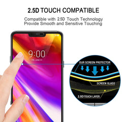 0.26mm 9H 2.5D Tempered Glass Film for LG G7 ThinQ, For LG G7 ThinQ(Black)