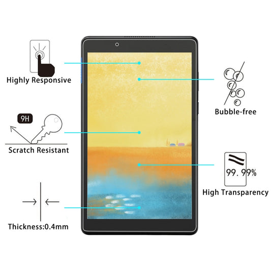 0.4mm 9H Surface Hardness Full Screen Tempered Glass Film for Lenovo Tab E8, Lenovo Tab E8