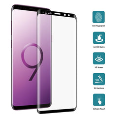 0.3mm 9H Surface Hardness 3D Curved Edge Full Screen Tempered Glass Film for Galaxy Note9