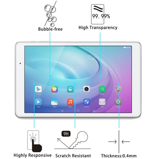 10 inch 0.4mm Universal 9H Surface Hardness Tempered Glass Screen Protector, 1 PCS 10 inch