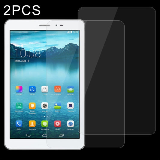 2 PCS 8 inch Universal 0.4mm 9H Surface Hardness Tempered Glass Screen Protector, 2 PCS 8 inch