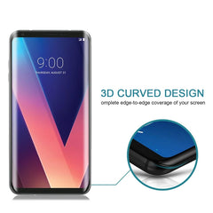 For LG V30 0.26mm 9H Surface Hardness 3D Curved Full Screen Tempered Glass Screen Protector, For LG V30