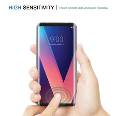 For LG V30 0.26mm 9H Surface Hardness 3D Curved Full Screen Tempered Glass Screen Protector, For LG V30