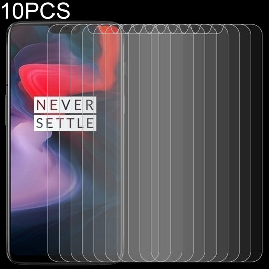 10 PCS 0.26mm 9H 2.5D Tempered Glass Film for OnePlus 6, For OnePlus 6 (10 PCS)