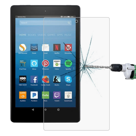 0.3mm 9H Full Screen Tempered Glass Film for Amazon Kindle Fire HD 8 2017, For Fire HD 8 2017 (1pc)