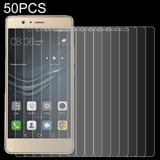 50 PCS 0.26mm 9H 2.5D Tempered Glass Film for Huawei P9 lite, No Retail Package, For P9 lite