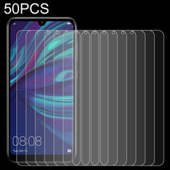 50 PCS 0.26mm 9H 2.5D Tempered Glass Film for Huawei Y7 2019, No Retail Package, For Y7 2019