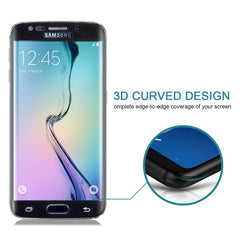 25 PCS For Galaxy S6 Edge 0.3mm 9H Surface Hardness 3D Curved Full Screen Cover Explosion-proof Tempered Glass Film