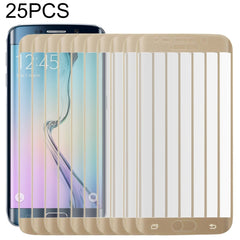 25 PCS For Galaxy S6 Edge 0.2mm 9H Surface Hardness 3D Curved Surface Full Screen Cover Explosion-proof Tempered Glass Film