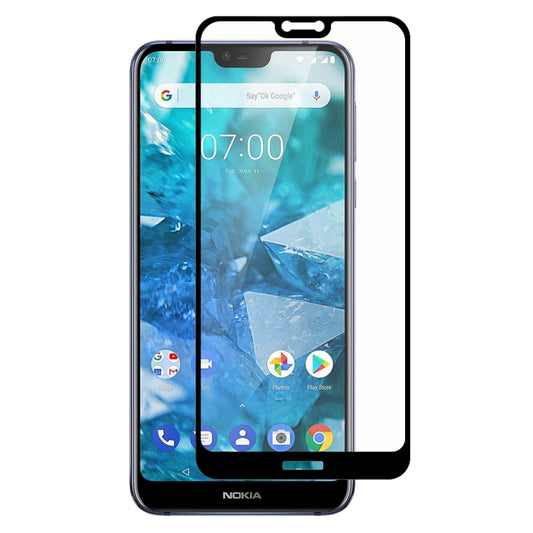 ENKAY Hat-prince Full Glue 0.26mm 9H 2.5D Tempered Glass Film for Nokia 7.1, Nokia 7.1