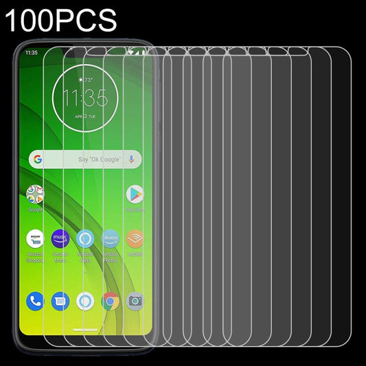 100 PCS 0.26mm 9H 2.5D Tempered Glass Film for Motorola Moto G7 Power