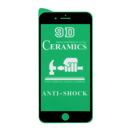25 PCS 2.5D Full Glue Full Cover Ceramics Film for iPhone 8 / 7, For iPhone 8 / 7 (Black)(25 PCS)