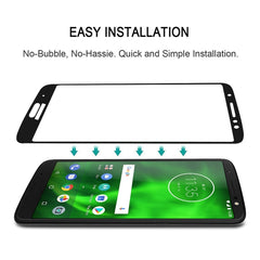 Full Glue Full Cover Screen Protector Tempered Glass film for Motorola Moto G6, For Motorola Moto G6