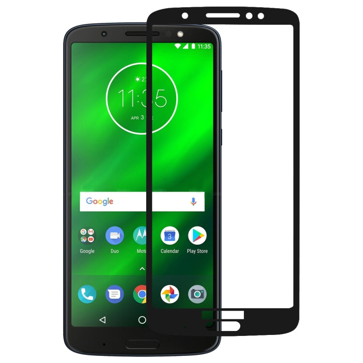 Full Glue Full Cover Screen Protector Tempered Glass film for Motorola Moto G6 Plus, For Motorola Moto G6 Plus