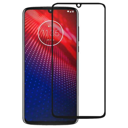 Full Glue Full Cover Screen Protector Tempered Glass film for Motorola Moto Z4, For Motorola Moto Z4