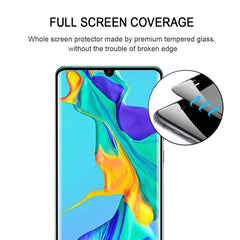 Edge Glue 3D Curved Edge Full Screen Tempered Glass Film for Huawei P30 Pro, For Huawei P30 Pro(Black)(1 PC), For Huawei P30 Pro(Transparent)(1 PC)