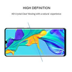 Edge Glue 3D Curved Edge Full Screen Tempered Glass Film for Huawei P30 Pro, For Huawei P30 Pro(Black)(1 PC), For Huawei P30 Pro(Transparent)(1 PC)