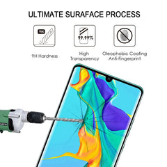 Edge Glue 3D Curved Edge Full Screen Tempered Glass Film for Huawei P30 Pro, For Huawei P30 Pro(Black)(1 PC), For Huawei P30 Pro(Transparent)(1 PC)