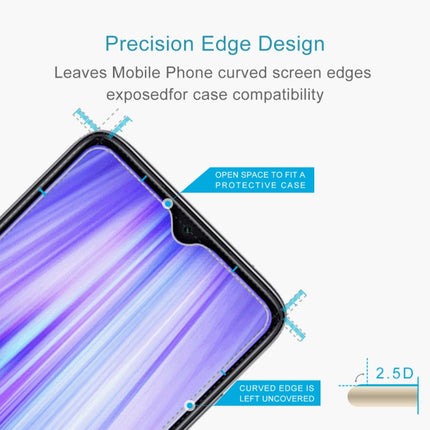 For Xiaomi Redmi Note 8 Pro 10 PCS 0.26mm 9H 2.5D Tempered Glass Film