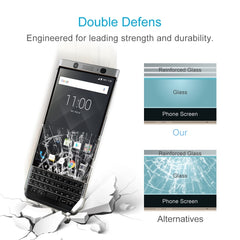 For BlackBerry Keyone 0.3mm 9H Surface Hardness 2.5D Explosion-proof Silk-screen Full Screen Tempered Glass Screen Protector, For BlackBerry Keyone