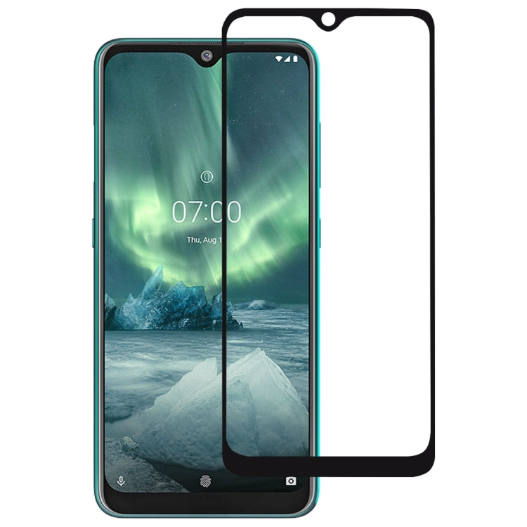 For Nokia 7.2 Full Glue Full Cover Screen Protector Tempered Glass film , For Nokia 7.2