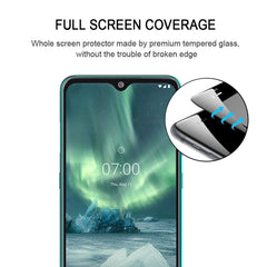 For Nokia 7.2 Full Glue Full Cover Screen Protector Tempered Glass film , For Nokia 7.2