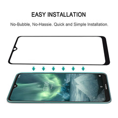 For Nokia 7.2 Full Glue Full Cover Screen Protector Tempered Glass film , For Nokia 7.2