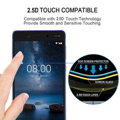 Full Glue Full Cover Screen Protector Tempered Glass film for Nokia 8, For Nokia 8