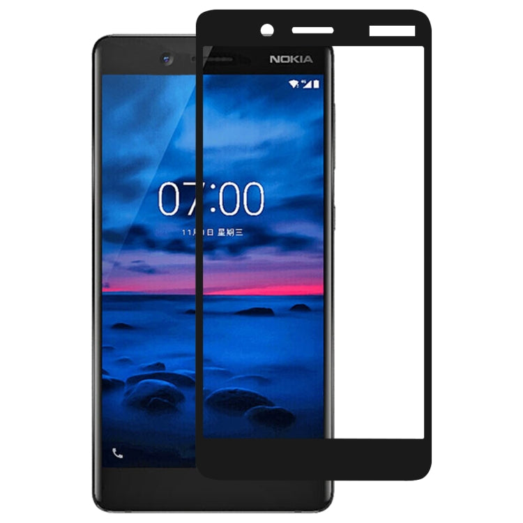 Full Glue Full Cover Screen Protector Tempered Glass film for Nokia 7, For Nokia 7