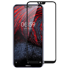 Full Glue Full Cover Screen Protector Tempered Glass film for Nokia 6.1 Plus / X6, For Nokia 6.1 Plus / X6