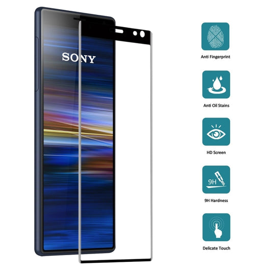 9H 3D Curved Full Screen Tempered Glass Film for Sony Xperia 10 Plus, For Sony Xperia 10 Plus(1 PC)